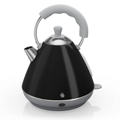 Swan Retro Pyramid Kettle - Black Swan Retro Pyramid Kettle - Black